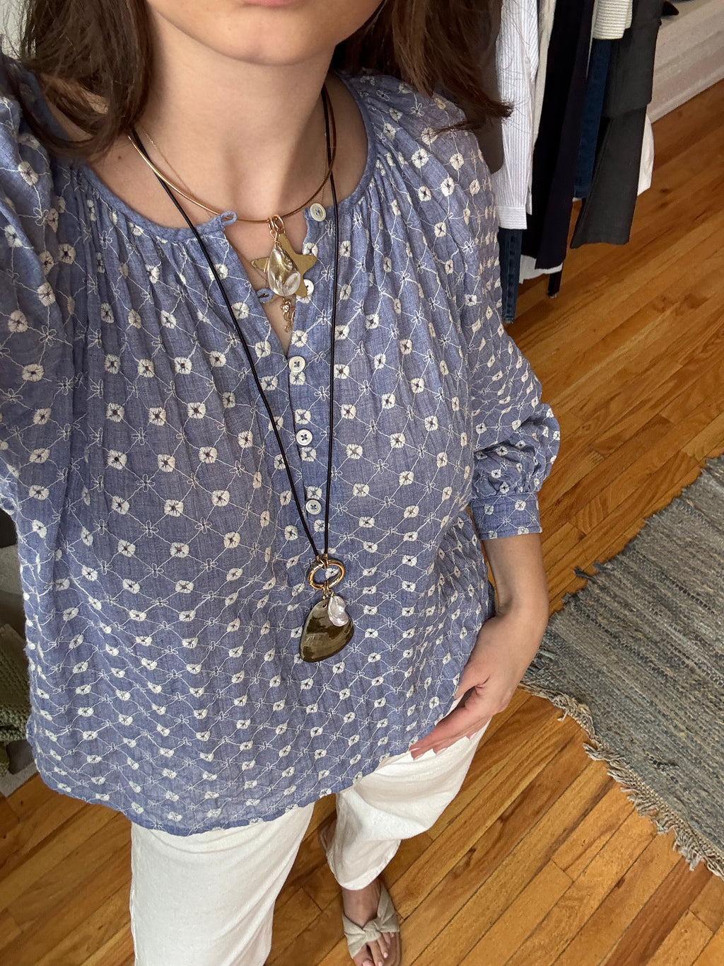 Leather cord necklace