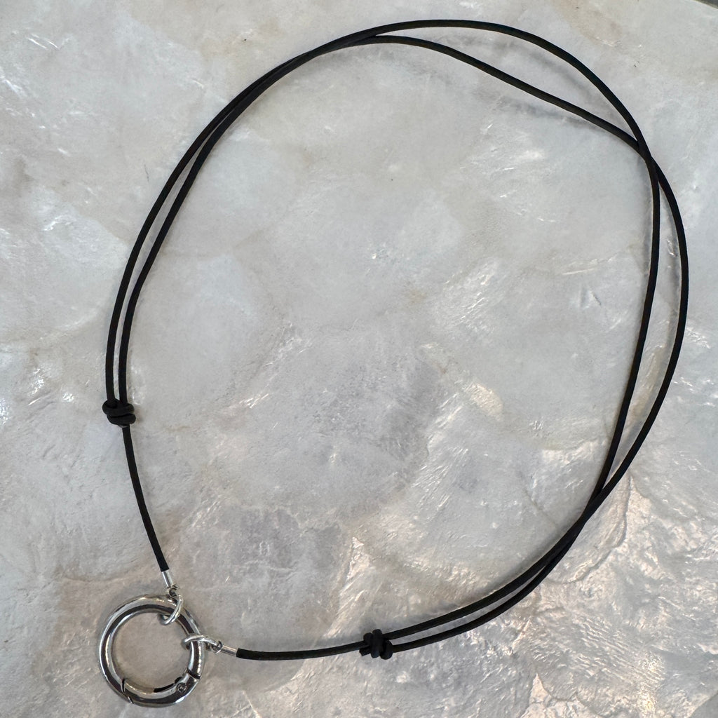 Leather cord necklace