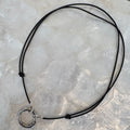 Leather cord necklace